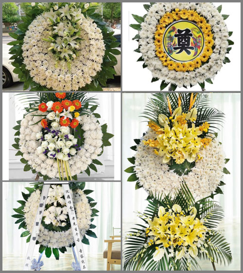 江苏盐城响水县运河镇费庄村花圈速递