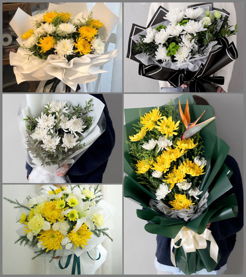 江苏盐城响水县运河镇费庄村白事花束代送